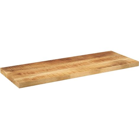 Dessus de table  Dessus de bureau  Plateau de table rectangulaire bois massif de manguier brut