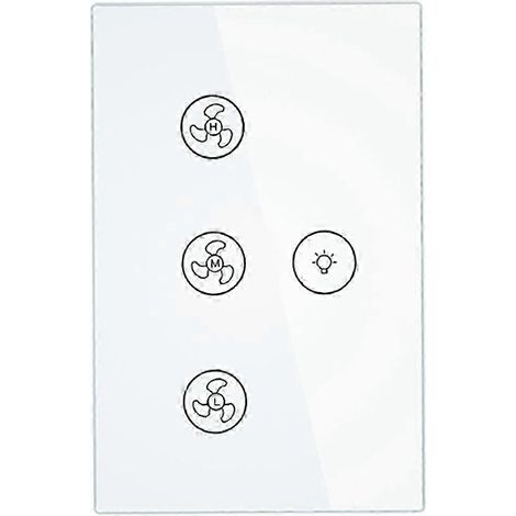 L'interrupteur mural intelligent WiFi pour ventilateur de plafond et éclairage permet un réglage multi-vitesses à distance via l'application Smart LifeTuya. (1/5)