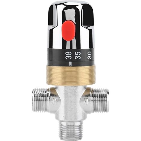 Robinet de douch, Vanne température contrôle pour mitigeur thermostatique robinet douche baignoire salle de bain cuisine (1/5)