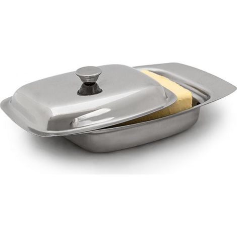 Butter Dish Stainless Steel with Handle
