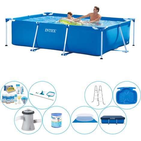 Intex Piscine Tubulaire Rectangulaire - 260x160x65 cm - 8-pièces S20029 (1/5)