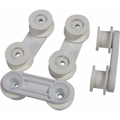 Kit 4 supporti ruote cesto lavastoviglie rex electrolux zanussi 50269972001 fl17