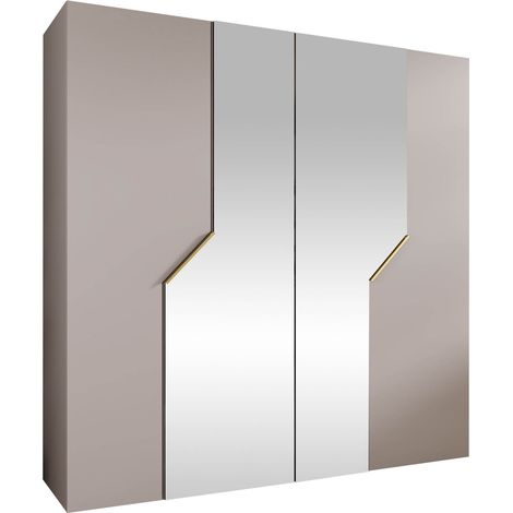 Armoire Hartford 598, Cachemire, 202x200x52cm, Portes d'armoire: Avec des charnières, Nombre d'étagères: 0 (1/5)