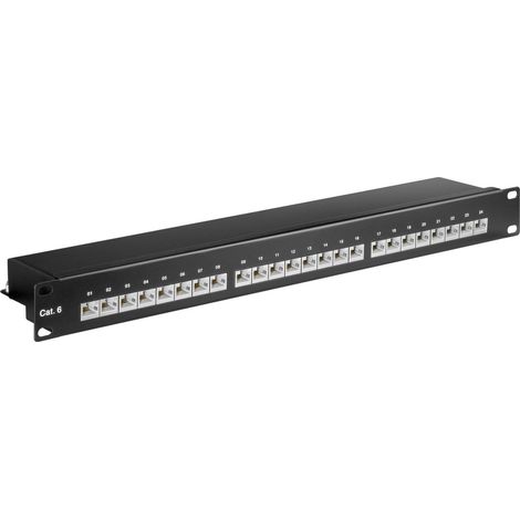 Micro-Connect PP-014 Patchpanel Schwarz 24 RJ45-Ports