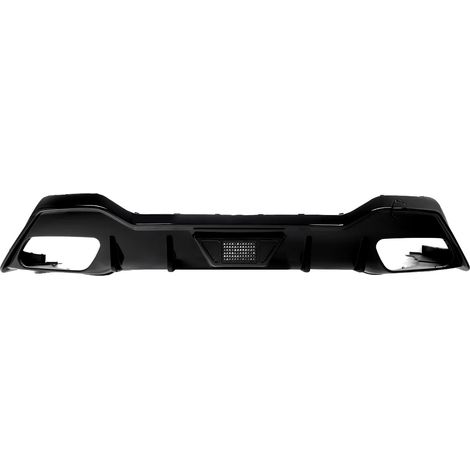 Diffuseur de pare-chocs arrière, plastique ABS durable, installation facile, Noir (1/2)