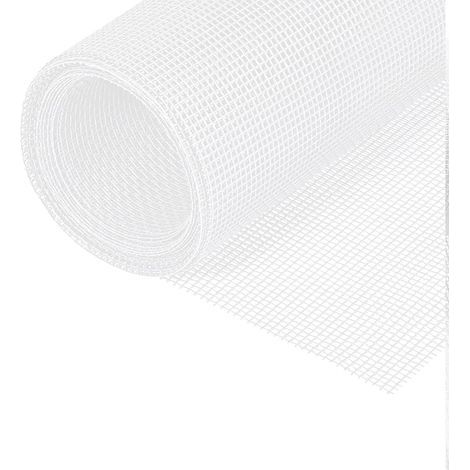 Moustiquaire de fenêtre, 150x500cm Moustiquaire au mètre en fibre de verre bricolable avec brosse de nettoyage, moustiquaire pour fenêtre, porte de balcon et salon, Blanc (1/5)