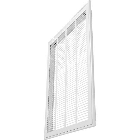 Mophorn Rejilla de filtro de aire de retorno, compatible con una abertura de conducto de 50 x 63 cm de ancho, filtro no incluido, diseñada para instalación en pared, 57,4 x 70,2 x 4 cm, blanco