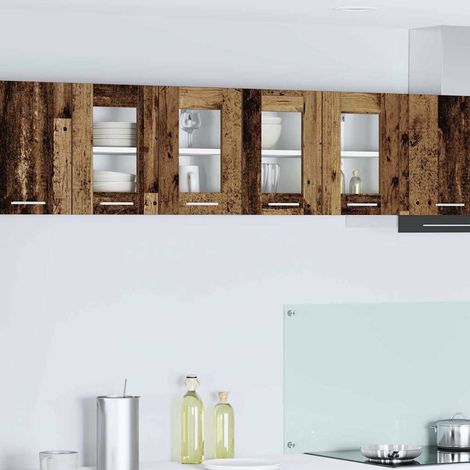 Hängeschrank 2 pcs Altholz 60 x 31 x 40 cm Holzwerkstoff