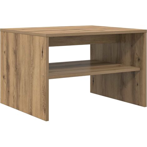Maison Exclusive - Mesa de Café Roble artesanal 60 x 50 x 40 cm