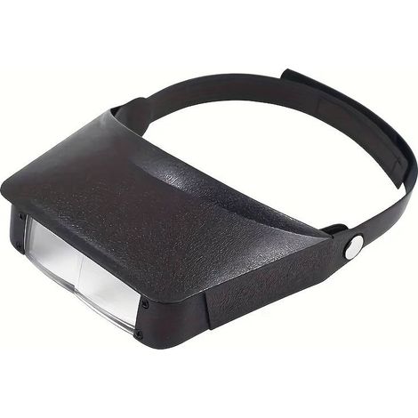 Loupe frontale multifonctionnelle et portable avec bandeau réglable, grossissement 2,2x et 3,3x – idéale pour la lecture, les réparations électroniques, la fabrication de bijoux et les travaux manuels (1/5)