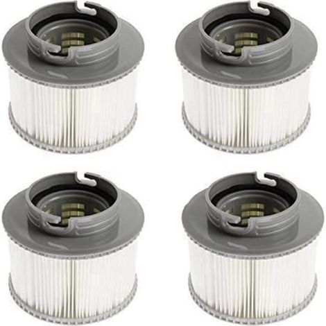 Lot de 4/8 Cartouches filtrantes de Rechange pour Bubble Spa (Version améliorée 2020 pour s'adapter à Tous Les modèles) (4 Pcs)