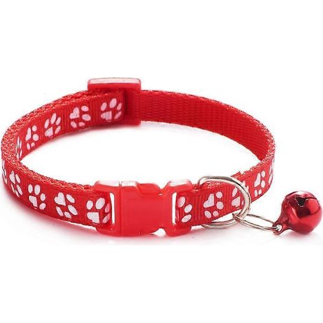 Collier à clochette ajustable pour chat et chien, accessoire pour animaux de compagnie, personnalisé pour chaton (1/5)