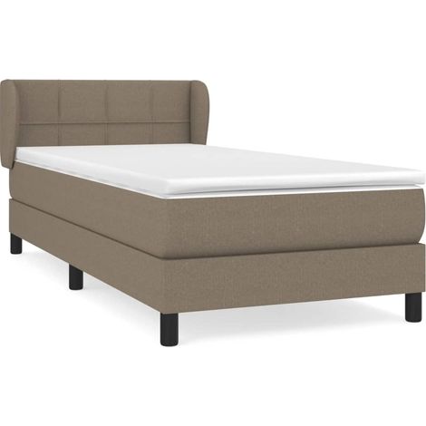Maison Exclusive - Boxspringbett mit Matratze Taupe 100x200 cm St