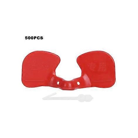 Lot de 500 lunettes anti-picage pour volailles, œillères pour élevage avicole (1/5)