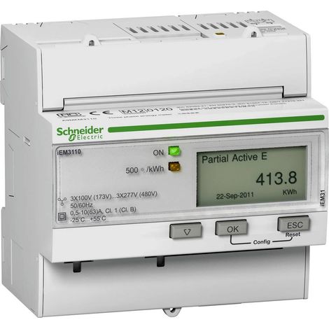 Schneider Electric Acti9 iEM3110 contatore energia 63A LCD
