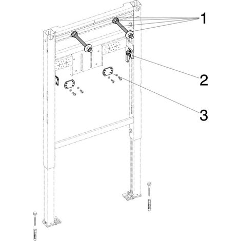 Élément de lavabo sans seuil Prevista Dry 8536.31 en 820/980 mm (1/4)
