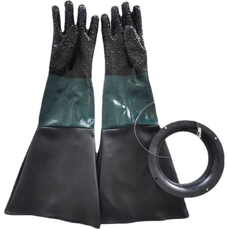 Sandstrahlhandschuhe, Sandstrahlteile, Sandstrahlhandschuhe mit O-Ringen für Sandstrahlkabinen, Sandstrahlhandschuhe