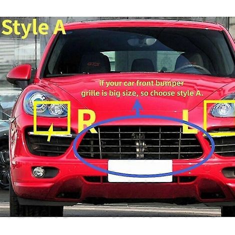 2 Stück Autozubehör für Porsche Cayenne 2007–2017 Scheinwerfer-Wassersprühdüsen-Abdeckung Frontstoßstange Scheinwerferwaschdüsen-Kappen – 2 Stück 2007–2010 – A Große Öffnung