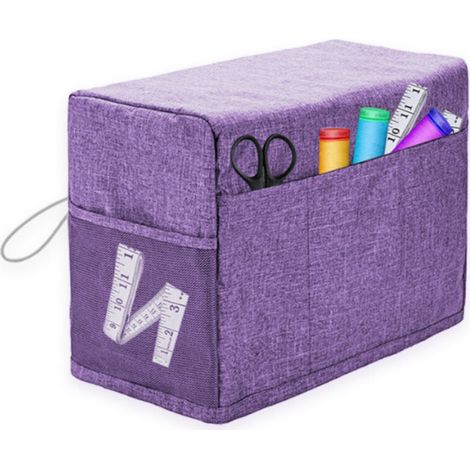 Copertura per macchina da cucire con tasche portaoggetti, resistente all'usura e ai graffi, con maniglia laterale - Crezuo