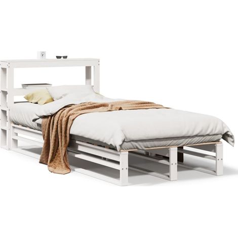 Maison Exclusive - Letto senza Materasso Bianco 90x200 cm Legno Massello di Pino