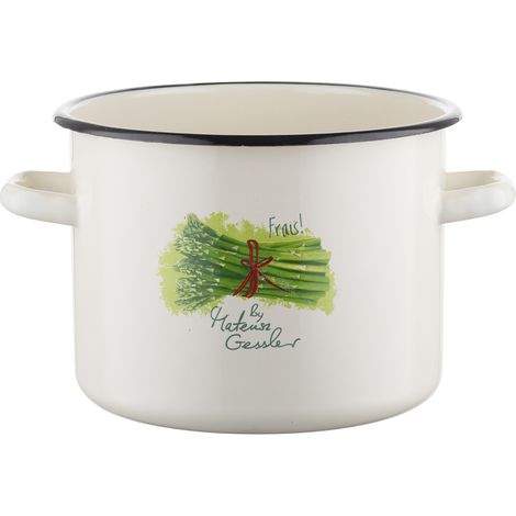 Olla esmaltada Emalia Polska Pleszew Espárragos de Mateusz Gessler 20 cm 4,8 l (1/5)