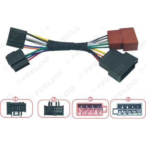 Suitable for Chevrolet radio power cable to ISO, DVD player conversion cable, speaker conversion cable (1/5)