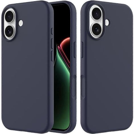 Compatible avec iPhone 17. Embout flottant en silicone, amovible, pour appels téléphoniques (bleu nuit). (1/5)