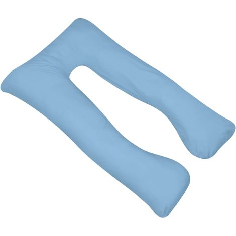 vidaXL Cuscino di Gravidanza 90 x 145 cm Azzurro