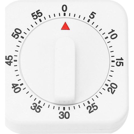 Timer meccanico da 60 minuti con allarme, adatto per la cottura in cucina. (1/4)