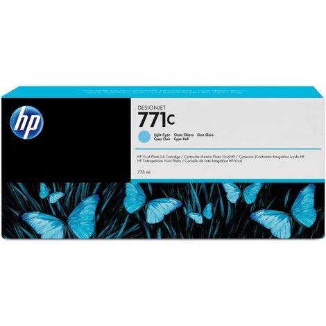 HP 771C 775-ml Light Cyan DesignJet Ink Cartridge Druckerpatrone 1 Stück(e) Original Helle Cyan (1/5)
