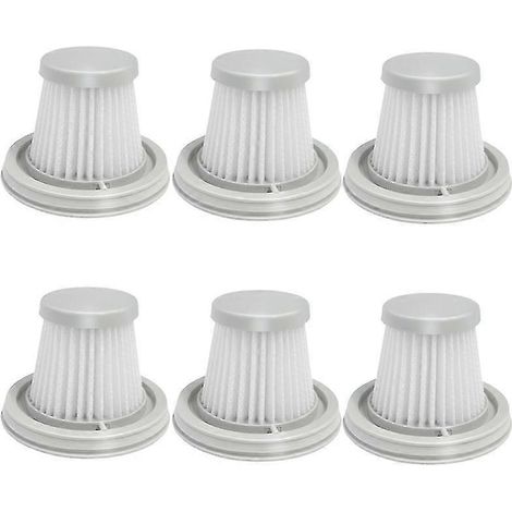 Filtres HEPA 6 pièces pour aspirateur MIJIA Handy Vacuum Cleaner Mini sans fil lavable - Pièces de rechange (1/5)