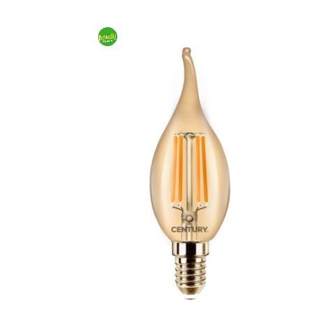 Lampadina led colpo di vento Century incanto epoca Ambra 4 w (30 w) e14 2.200 k°