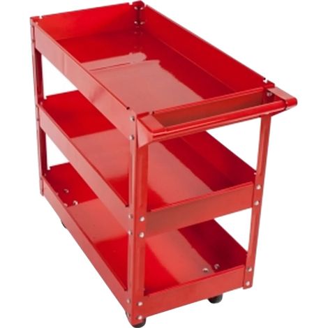 Carro portaherramientas, material de acero, 700 x 350 x 760 mm, capacidad de 150 kg, ruedas giratorias, 3 cajones. (1/4)