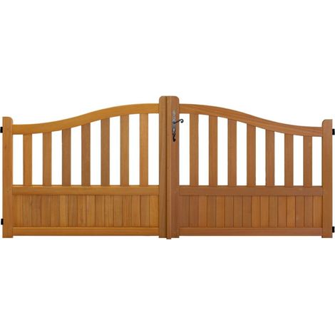 Cancello in legno 'Openwork' Larghezza 3 M Altezza 1,10/1,30