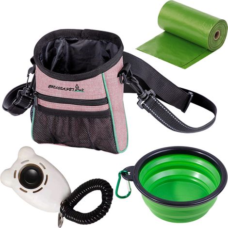Sac De Dressage Pour Chien - En Lin Cationique étanche Avec Fermeture à Cordon - Pour Entranement Et Promenade - Ensemble 4 Pièces (1/5)