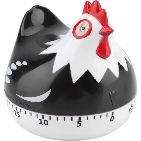 MINKUROW Timer Per Cuociuova Timer Per Forno, Timer Da Cucina Timer Per Uova Cotto Timer Per Uova Per La Casa Per La Cucina (Nero) (1/5)