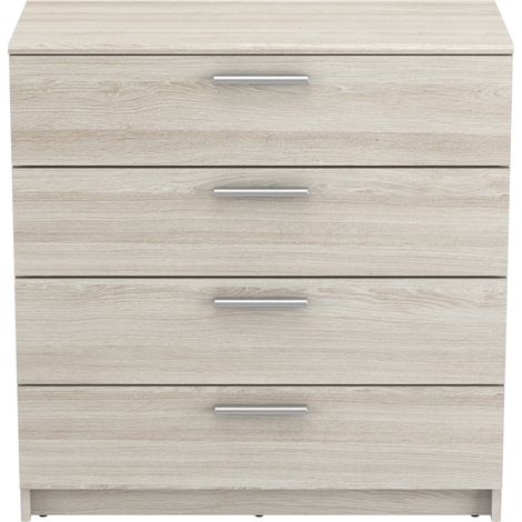 CALICOSY - Commode 4 Tiroirs L79,6 cm, décor Bois Clair - Pricy (1/5)