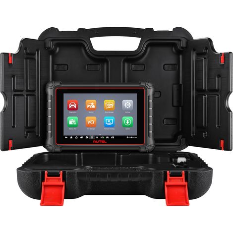 Scanner Diagnostic Auto AUTEL MK900BT Bluetooth, Outil Multisystème Complet, Codage ECU, Oscilloscope, Scan OBD2 Tous Systèmes, Tension 3-12V, Plage Température 0-50°C, Mallette Rigide Incluse (1/4)
