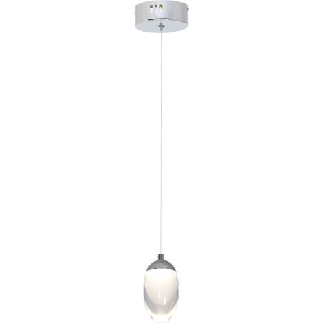 Suspension LED Milagro OVO 5W chrome Ø10 transparente 4000K