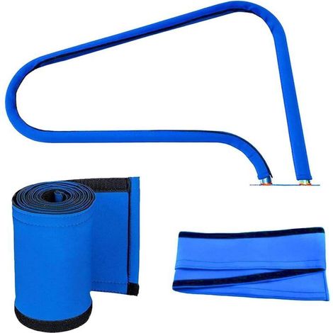 Couverture de main courante de piscine, couvertures de main courante de piscine de 6 pieds avec velcro antidérapante poignées de poignée de rail de sécurité pour piscines 6ft