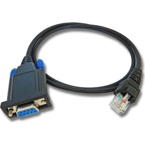 vhbw Câble adaptateur série RS-232 compatible avec Motorola LCS2000, série LTS, Série GTX, LSC200, GR500, LTS2000 appareils radio - Câble, noir