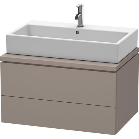 Meuble sous-vasque L-CUBE 820x547x400mm basalt mat