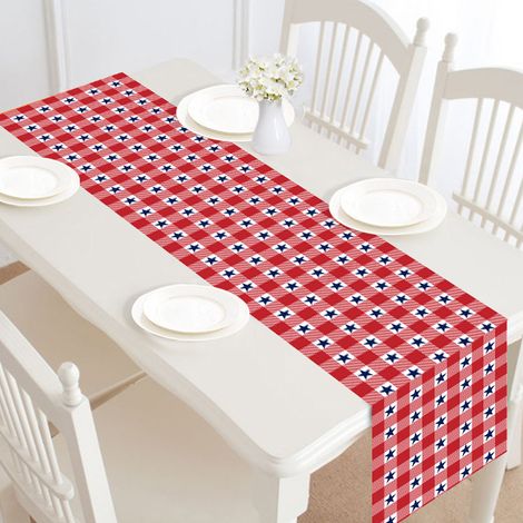 Chemin de table et foulards pour le jour de l'indépendance, pour dîner, fête, décoration de cuisine, drapeau patriotique, 180 cm