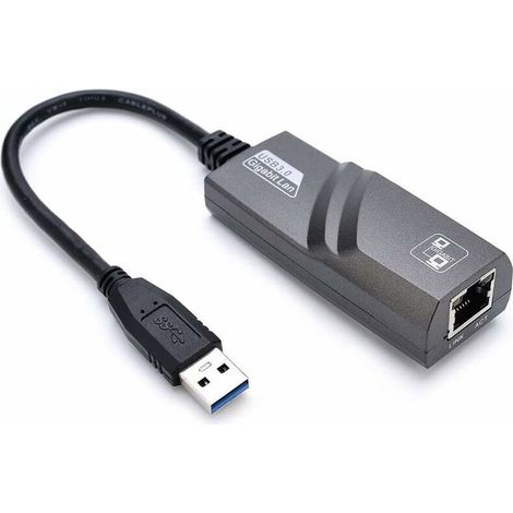 Adaptateur USB Ethernet, Adaptateur Ethernet USB 3.0 vers RJ45, Réseau Adaptateur LAN 1000 Mbps Compatible avec Windows 10/8.1/8/7/Vista/XP, Mac OS 10.6 et Supérieur, Linux (1/5)