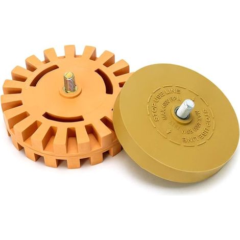 Rubber Eraser Wheel for Removing Scratches, Stickers, Vinyl Adhesive Decals from Cars, RVs, Boats and More (1/3)