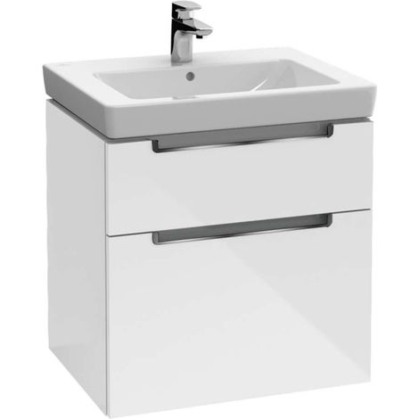 Villeroy & Boch Subway 2.0 meuble sous lavabo, 2 tiroirs, lavabo (1/5)