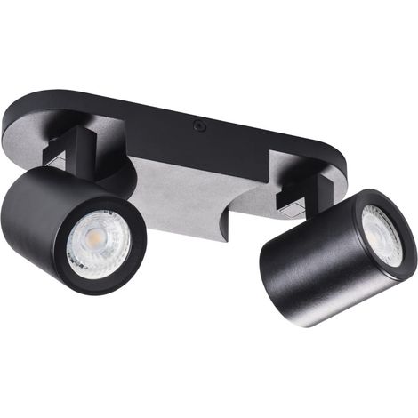 Plafonnier barre Kanlux Laurin 29123 noir orientable 2xGU10 (1/5)