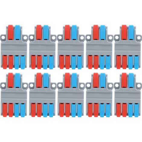 10 Pièces Connecteur Câble Multifonction 2 Entrées 4 Sorties Connexion Rapide LT-624 (1/5)