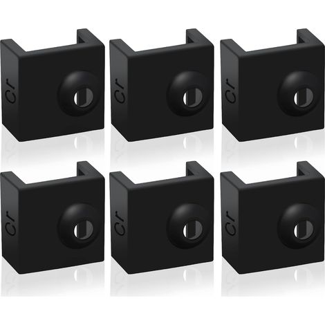 Calcetín de silicona Hotend para impresora 3D, 6 piezas de cubierta de silicona para bloque calentador para Creality Ender 3/3 Pro/3 V2, Ender 5/5 Plus/5 Pro, CR 10 Series, MK7/8/9 Impresora 3D Hotend (1/5)