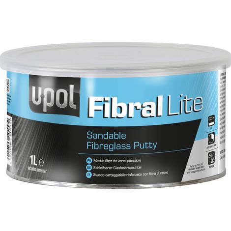Mastic fibre de verre ponçable avec durcisseur 1L Upol